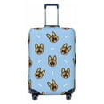 thumbnail image 1 of Easygdp German Shepherd Puppy Double-Sided Printed Elastic Suitcase Protective Cover,Invisible Zipper, Business Trip Luggage Cases,Washable And Resistant To Falling -Small, 1 of 9