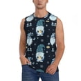 thumbnail image 1 of Easygdp Gnome and Snowflakes Men's Breathable Tank Tops Sleeveless Sporty T Shirts for Basketball, Mountaineering, Bodybuilding -3X-Large, 1 of 8