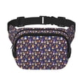 thumbnail image 1 of Easygdp Gnomes And Houses Fanny Packs for Women Men, Belt Bag, Fashion Crossbody Bags, for Workout/Running/Hiking, 1 of 9
