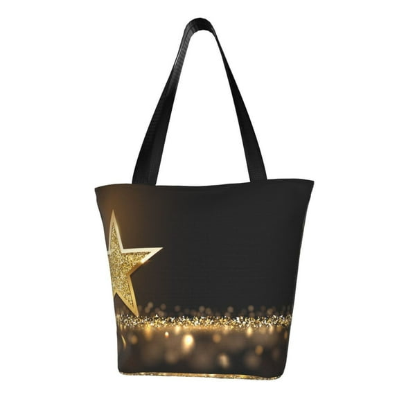 Easygdp Gold Glittering Stars Shoulder Bags for Women,Crossbody Bags Shoulder Purse Handbag for Women