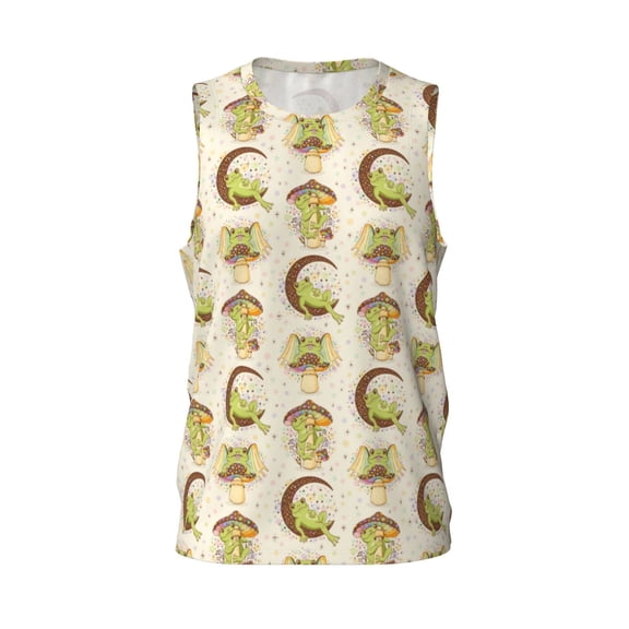 Easygdp Gold Shiny Men's Mesh Basketball Jersey Quick Drying Sleeveless Shirts Fitted Muscle Tank Tops Sport Round Neck T-Shirt - X-Large