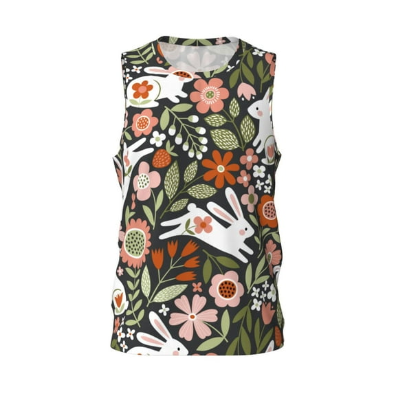 Easygdp Goldenrod Men's Mesh Basketball Jersey Quick Drying Sleeveless Shirts Fitted Muscle Tank Tops Sport Round Neck T-Shirt - Large