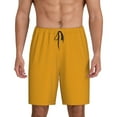 thumbnail image 1 of Easygdp Goldenrod Men's Short Pajama Pants, Sleep Shorts, Household Pants, Casual Pants with Pockets - 4X-Large, 1 of 9