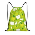 thumbnail image 1 of Easygdp Green Apple Drawstring Backpack, Beach Sackpack, Travel Sackpack Lightweight for Sports, Gym, Travel, Swimming - Small, 1 of 9