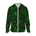 thumbnail image 1 of Easygdp Green Bright Web with Spiders Lightweight Long Sleeve Sun Shirt Sports long-Sleeved Sun Protective Clothing, Quick Drying Breathable - Medium, 1 of 9