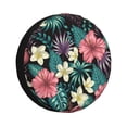 thumbnail image 1 of Easygdp Green Tropical Leaves Wheel Sun Guard, Spare Tire Cover,Universal Trailer Suv Truck Camper Travel,Easy To Install And Remove -16 Inch, 1 of 9