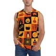 thumbnail image 1 of Easygdp Halloween Banner Symbols Men's Breathable Tank Tops Sleeveless Sporty T Shirts for Basketball, Mountaineering, Bodybuilding -Medium, 1 of 8