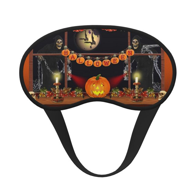 Easygdp Halloween Decoration Sleep Mask Silk Eye Mask for Sleeping