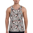 thumbnail image 1 of Easygdp Halloween Gnome Men's Tank Top, Sleeveless Muscle T Shirts, Breathable, Quick-Dry, Loose for Gym, Running, Fitness - Large, 1 of 9