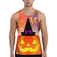thumbnail image 1 of Easygdp Halloween Men's Tank Top, Sleeveless Muscle T Shirts, Breathable, Quick-Dry, Loose for Gym, Running, Fitness - Large, 1 of 9