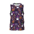 thumbnail image 1 of Easygdp Halloween Sweet Candy Men's Mesh Basketball Jersey Quick Drying Sleeveless Shirts Fitted Muscle Tank Tops Sport Round Neck T-Shirt - X-Large, 1 of 9
