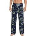 thumbnail image 1 of Easygdp Hand Drawn Rockets Men's Pajama Pant, Sleep Elastic Waistband Lounge Pants - XX-Large, 1 of 9