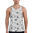thumbnail image 1 of Easygdp Hand Drawn Snake Men's Tank Top, Sleeveless Muscle T Shirts, Breathable, Quick-Dry, Loose for Gym, Running, Fitness - Medium, 1 of 9