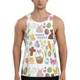 thumbnail image 1 of Easygdp Happy Easter1 Men's Tank Top, Sleeveless Muscle T Shirts, Breathable, Quick-Dry, Loose for Gym, Running, Fitness - 4X-Large, 1 of 9