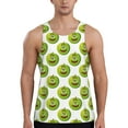 thumbnail image 1 of Easygdp Happy Fruit Men's Tank Top, Sleeveless Muscle T Shirts, Breathable, Quick-Dry, Loose for Gym, Running, Fitness - Large, 1 of 9