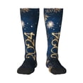 thumbnail image 1 of Easygdp Happy New Year 2024 (3) Soccer Socks Sport Knee High Socks Calf Compression Athletic Socks for Men and Women, 1 of 9