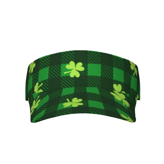Easygdp Happy St. Patrick's Day5 Stretchy Visor - Unisex Visor Hat for Men and Women, UPF 50 Sun Protection Visor, Ultra-Light