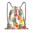 thumbnail image 1 of Easygdp Hawaiian Pineappl Drawstring Backpack, Beach Sackpack, Travel Sackpack Lightweight for Sports, Gym, Travel, Swimming - Medium, 1 of 9