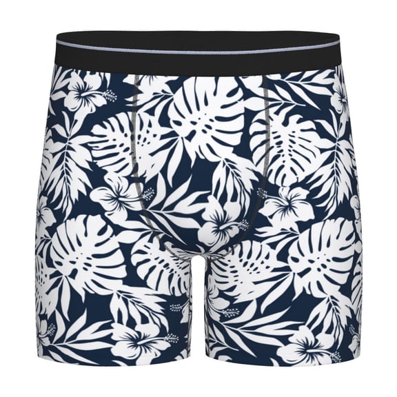 Easygdp Hawaiian Style Men's Boxer Briefs Men’s Underwear Boxer Briefs for Men