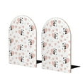 thumbnail image 1 of Easygdp Heart Panda 2 Pcs Bookend Large Capacity Office Book Ends for Home Office Library School Study Decoration, 1 of 8
