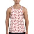 thumbnail image 1 of Easygdp Hearts Men's Tank Top, Sleeveless Muscle T Shirts, Breathable, Quick-Dry, Loose for Gym, Running, Fitness - Small, 1 of 9
