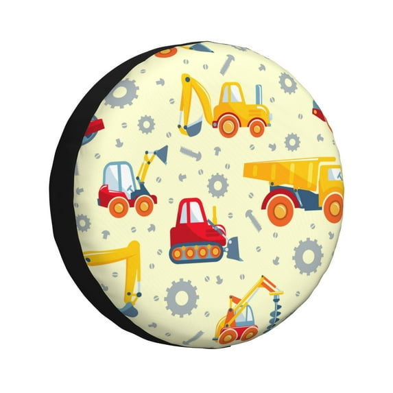 Easygdp Heavy Equipment Wheel Sun Guard, Spare Tire Cover,Universal Trailer Suv Truck Camper Travel,Easy To Install And Remove -15 Inch