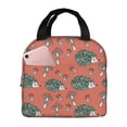thumbnail image 1 of Easygdp Hedgehog Mushroom Premium Insulated Lunch Bag - Waterproof Oxford Cloth, Aluminum Foil Lining, Large Capacity, Front Pocket, Unisex for Work, School, Outdoor Activities, Picnics, 1 of 5