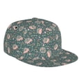 thumbnail image 1 of Easygdp Hedgehogs and Flowers Baseball Cap with Adjustable Flat Suitable for Head Circumference 22.4-23.6 in, 1 of 9