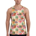 thumbnail image 1 of Easygdp High Detail Succulent Men's Tank Top, Sleeveless Muscle T Shirts, Breathable, Quick-Dry, Loose for Gym, Running, Fitness - 3X-Large, 1 of 9