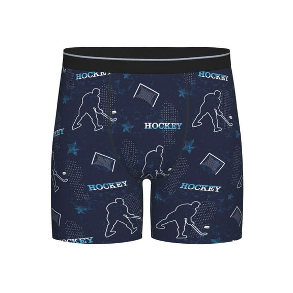 Easygdp Hockey Players Men's Boxer Briefs Men’s Underwear Boxer Briefs for Men