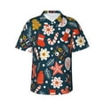 thumbnail image 1 of Easygdp Holiday Christmas Cookies Men'S Summer Casual Short Sleeve,Short Sleeve Button-Down Shirt, Lapel Loose Breathable Hawaiian Short Sleeve - Large, 1 of 9