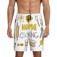 thumbnail image 1 of Easygdp Home Cooking Men's Short Pajama Pants, Sleep Shorts, Household Pants, Casual Pants with Pockets - Large, 1 of 9