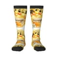 thumbnail image 1 of Easygdp Honey Bee Soccer Socks Sport Knee High Socks Calf Compression Athletic Socks for Men and Women, 1 of 9