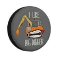 thumbnail image 1 of Easygdp I Like Big Digger Wheel Sun Guard, Spare Tire Cover,Universal Trailer Suv Truck Camper Travel,Easy To Install And Remove -14 Inch, 1 of 9