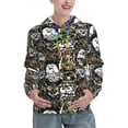 thumbnail image 1 of Easygdp Ink Graffiti Owl Womens Casual Hoodies Sweatshirts Long Sleeve Pullover Fall Pullover Tops Outfits Winter Clothes-X-Large, 1 of 7