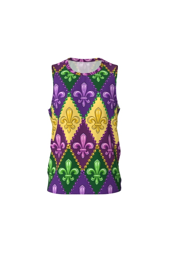 Jungle Green Camo USA Flag Men's Mesh Basketball Jersey Quick Drying Sleeveless Shirts Fitted Muscle Tank Tops Sport Round Neck T-Shirt - Medium