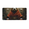 thumbnail image 1 of Easygdp Jungle Meditating Panda License Plate Car Front License Plate Car Decoration Car Accessories Front Tag Plate Standard Size, 1 of 8