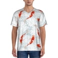 thumbnail image 1 of Easygdp Koi Fish Corals,Spring Summer Mens T-Shirts Baseball Vintage Fashionable Lightweight Casual Crew Neck Slim Fit with Long Sleeves-3X-Large, 1 of 7