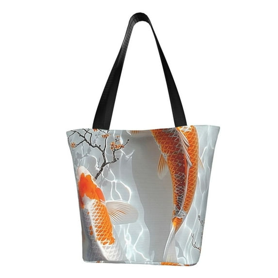 Easygdp Koi Fish Water Shoulder Bags for Women,Crossbody Bags Shoulder Purse Handbag for Women