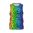 thumbnail image 1 of Easygdp Largemouth Bass Fish in USA Men's Mesh Basketball Jersey Quick Drying Sleeveless Shirts Fitted Muscle Tank Tops Sport Round Neck T-Shirt - 3X-Large, 1 of 9