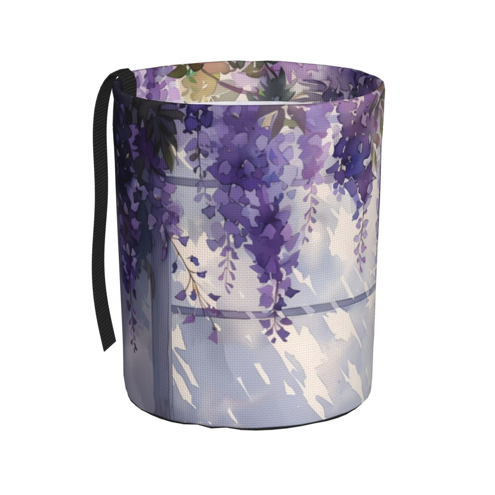 Easygdp Lavender Blooms Window Car Trash Can Garbage Car Accessories Trash Can Car Waste Bin for for Driver and Passenger Any Vehicle