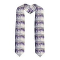 thumbnail image 1 of Easygdp Lavender Blooms Window Unisex Adult Graduation Stole Shawl 36" Long for Academic Commencements Shawl-Sharp Corner, 1 of 7