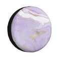 thumbnail image 1 of Easygdp Lavender Glitter Foil Stripes Wheel Sun Guard, Spare Tire Cover,Universal Trailer Suv Truck Camper Travel,Easy To Install And Remove -17 Inch, 1 of 9