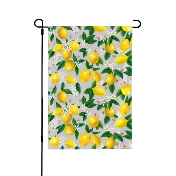 Easygdp Lemon1 Garden Flag Yard Flag Welcome Flag, Double-Sided, Weather Resistant for Outdoor Decor - 28"x40"
