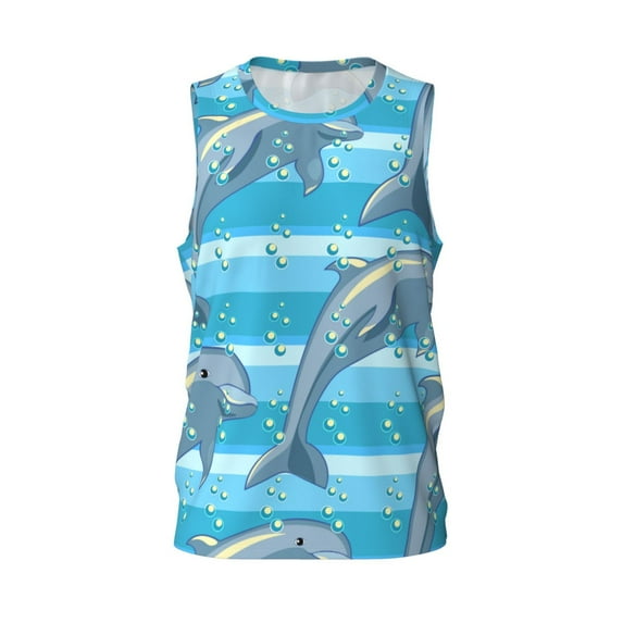Easygdp Lemons Chamomile Flowers And Leaves Men's Mesh Basketball Jersey Quick Drying Sleeveless Shirts Fitted Muscle Tank Tops Sport Round Neck T-Shirt - Medium