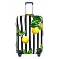 thumbnail image 1 of Easygdp Lemons On Striped Double-Sided Printed Elastic Suitcase Protective Cover,Invisible Zipper, Business Trip Luggage Cases,Washable And Resistant To Falling -Medium, 1 of 9