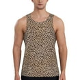 thumbnail image 1 of Easygdp Leopard Print-2 Men's Tank Top, Sleeveless Muscle T Shirts, Breathable, Quick-Dry, Loose for Gym, Running, Fitness - X-Large, 1 of 9