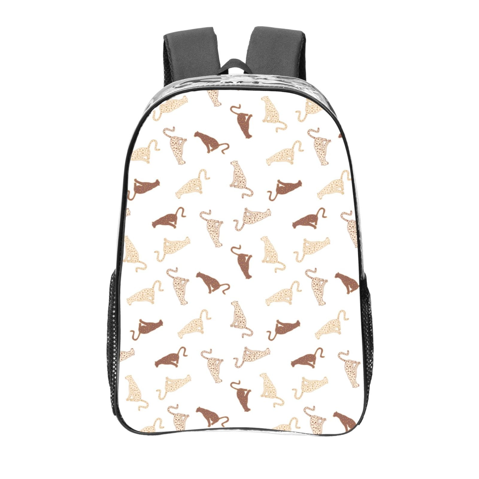 Leopard Print Rugzakken College School Book Bag Reizen Wandelen Camping