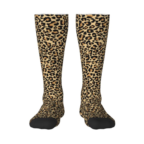 Easygdp Leopard Print Fashionable Adult Sockings&Sports Sockings&Breathable Sockings, Non-Pilling,Contrasting Color Design