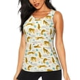 thumbnail image 1 of Easygdp Leopard Print Women's Workout Tank Top, Running Top, Hiking Shirt, Quick-Dry for Running, Yoga, Hiking - X-Large, 1 of 9